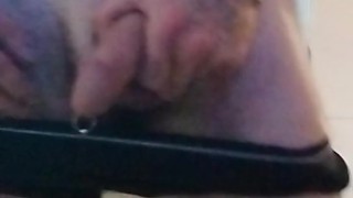 rubbing one out right quick