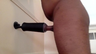 Humping Sex Toy Until Shooting A Moaning Cumshot