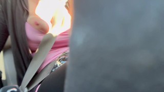 Artemisia Love Sexy Car Ride Big tits Flashing Spy on her OF@ArtemisiaLove101