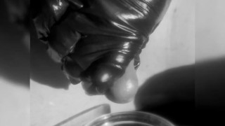 edging my shaved cock x pov cumload x ball stretching