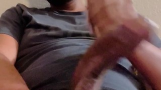 Edging! Huge Cumshot slow stroking till I cum