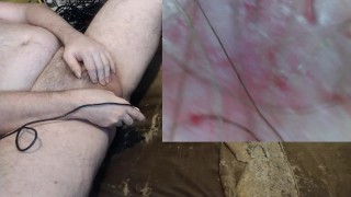 Examining my crotch before and after a needed shower