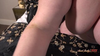 Aunt Judy's XXX - Your Busty BBW Landlady Megan Catches You Watching Her Masturbate (POV)