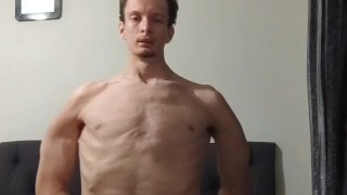 Editing the shape of my body from normal to fat to very skinny while showing off my body on the bed