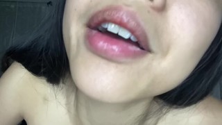 Asian Step Sister Seduces Her Innocent Step Brother With Her Mouth and Tits | JOI