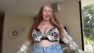 big boobs youtuber bra vs no bra compilation - G-CUPS in a shirt