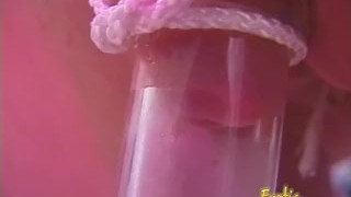 Dominatrix works hard to find out what her slave's pain threshold is