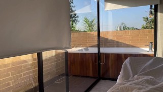 My friend fucks me before going to work!!