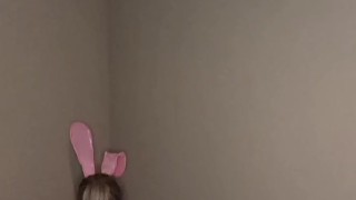 Sexy bunny try on and posing for the camera