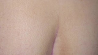 Anal Stretching on a big toy