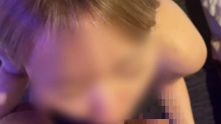 【個人撮影】現役金髪女子〇生の濃厚ねっとりフェラ…♡