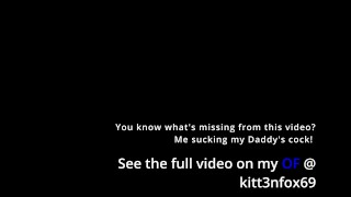 I cum on my Daddy's thick cock