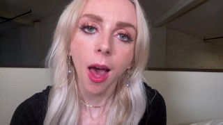 Hot Blonde Gives You A Juicy Handjob