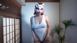 Sultry Mika Lingerie Sexy Dancing and Stripping Naked Nude