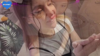 Baby from Tinder put on gloves and gave me new sexy sensations