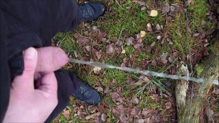 Pissing in the forest
