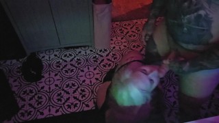 Fucking my Wife's Face in the Bathroom