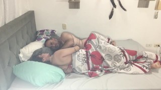 I encourage my friend to have sex and he fills my pussy.