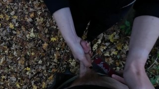 We snuck away from the party so I could play with his cum - slow motion cumshot