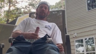 Playing my dick behind the boss man’s house