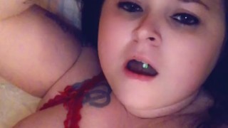 Solo play, big tits, moaning while I cum