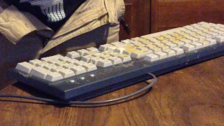 Been days since I last ejaculated - It felt so good to release my load on this keyboard