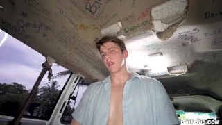 BAITBUS - Straight Dude Sage Roux Finds The Courage To Fuck Aaron Perez When He Gets Offered Money