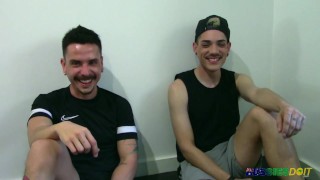 Bottom Aussie Beckett Slides Cock Inside Mateo Tight Ass