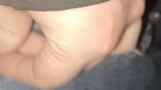 Sean takes a night outdoor piss