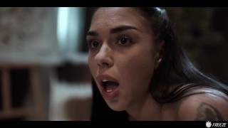 Time Stop Sex - Brunette Angel Strips Down And Freezes While Creep Fucks And Cum In Her Face