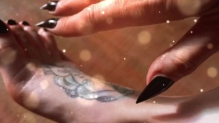 Sexy oil massage after toe painting