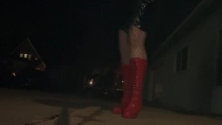 Sissy in the street!