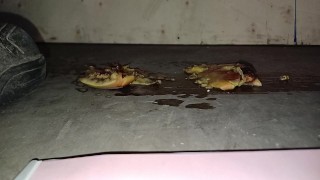 Peach Crush & Trample. Destroyed under my dirty boot 👣👣