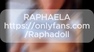 Taking the bait while swallowing his cock, lustful Raphaela