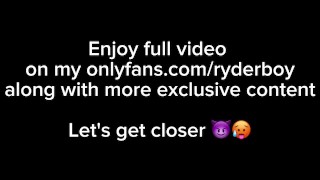 Horny boy jerking off on Snapchat after Class