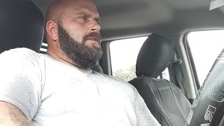 After gym public masturbation in the truck