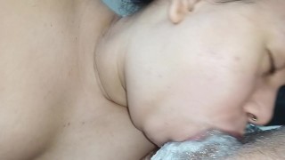 non stop deep throat sequence with force until he can't take it anymore and creampie🍆🥛🥛💦😋🤤😵🕳