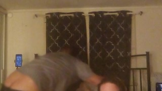 Amateur White Girl Sucking Cock and Getting Fucked While Moaning Loud and Getting Her Pussy Filled