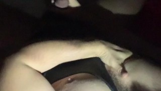 Pec squeeze & cum