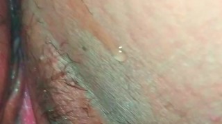 The bull makes married moan and scream in the couple's bed. She receives all the cum in her mouth.