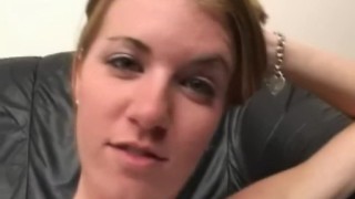 Quincy May hot blonde teen sucks cock