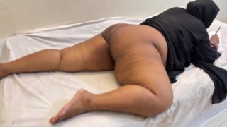 Egypt Hot BBW Collage Girl Writing on paper & Show her Naked Big Ass Shaking, Then i start Masturbat