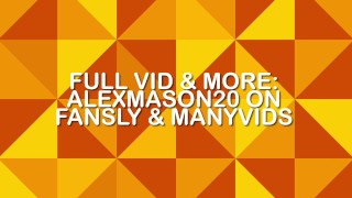 Smooth twink hole stretched loose and gaping with huge Tantus Fist Trainer dildo