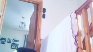 Very messy hair skinny femboy in a tight shirt has a very rough fuck with his teddy bear