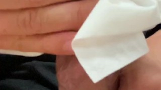 【毎日射精する3児の父】気合いで2連発射精！！すぐ我慢汁出ちゃう