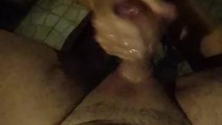Night time, outdoors sex, he fucked me on the table