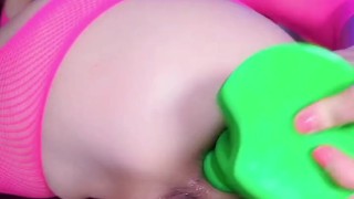 Birthday Girl Gives Her Ass A Big Present