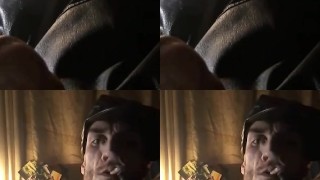 Oregonleatherboy Cock Leather Blazer & Gloves Smoking