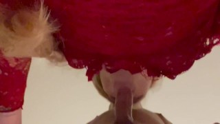 Hot MILF Gets Throat Fucked Playing With Tiny Tits