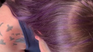 Hotwife quickie while husband waits in car - Hubby eats and fucks used pussy at home